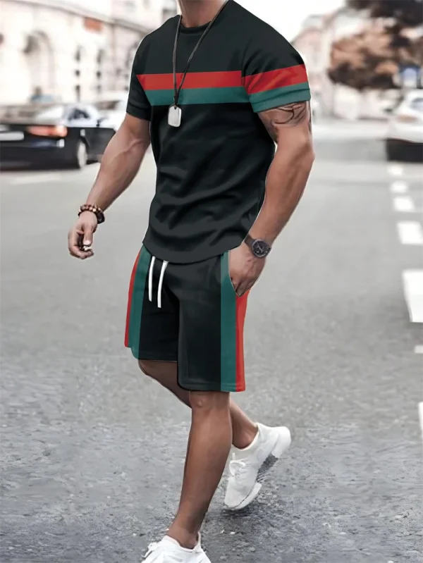 New Men's Summer casual T-shirt +short