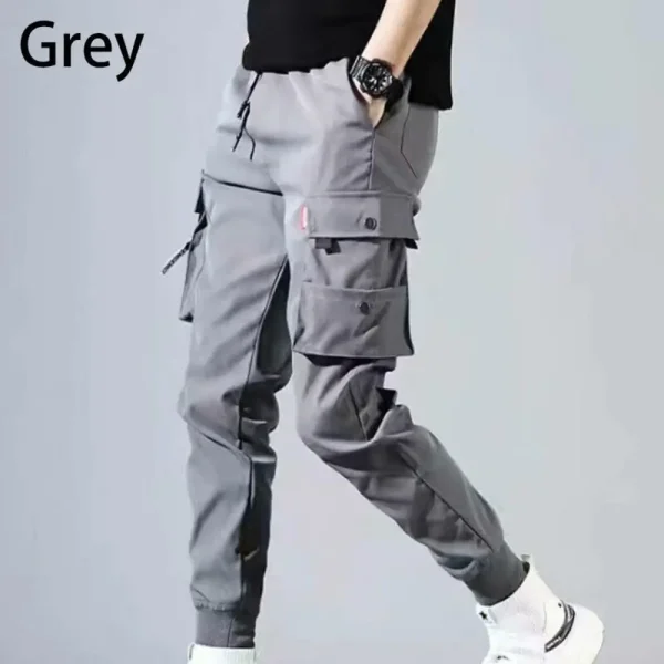 Men Cargo Combat Multi-pockets Casual Training Trousers Overalls Clothing - Image 4