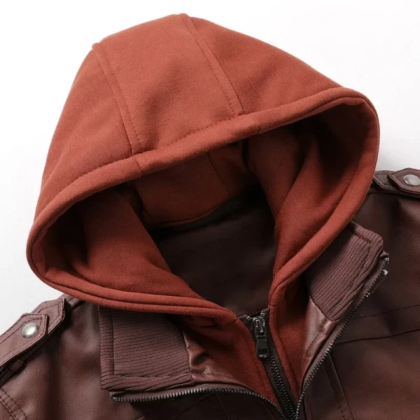 Solid Zipper Hooded High Street Man Jacket 2025 - Image 4