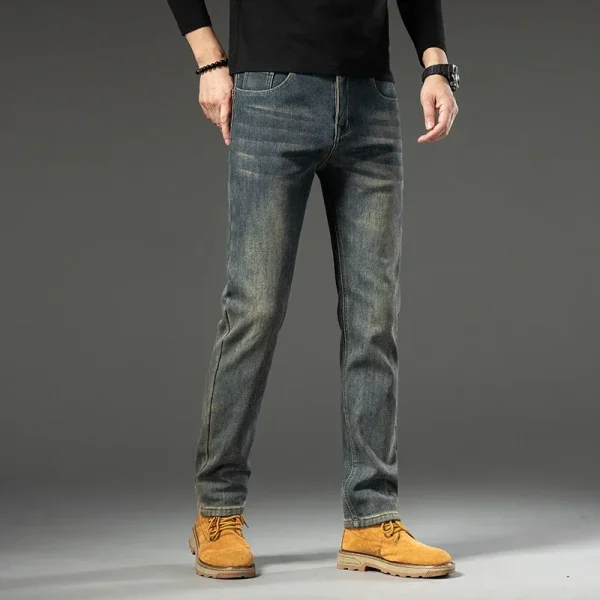 2025 Mid-high Waist Jeans For Men Slim Fit - Image 4