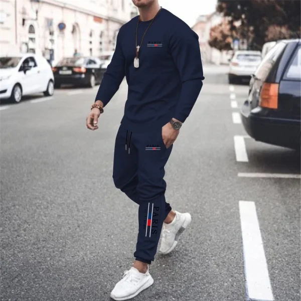 Fashion Sports Wear For Men's Tracksuit Brand Hoodies +Sweatpants