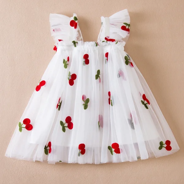 1-5 Years Kids Birthday Party Princess Se,t Infant Summer Kids Girl Clothing