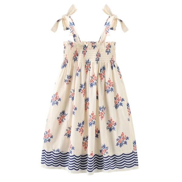 Baby Girls Beach Floral Summer Dress for Toddler Clothing 2t-7t