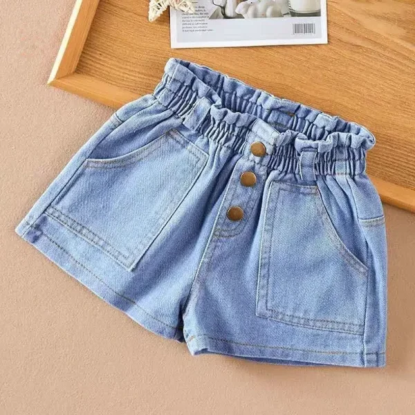 Korean Style Kid Girls Short Denim Fashion - Image 2