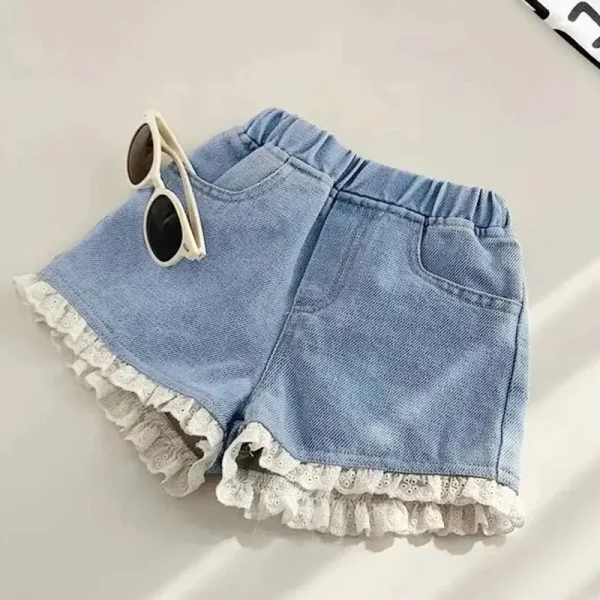 Korean Style Kid Girls Short Denim Fashion - Image 3