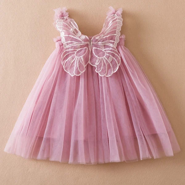 1-5 Years Kids Birthday Party Princess Se,t Infant Summer Kids Girl Clothing - Image 2